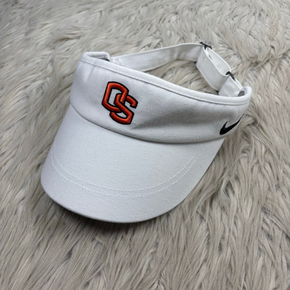 Nike Women's OS Oregon State Beavers Visor Hat White Adjustable